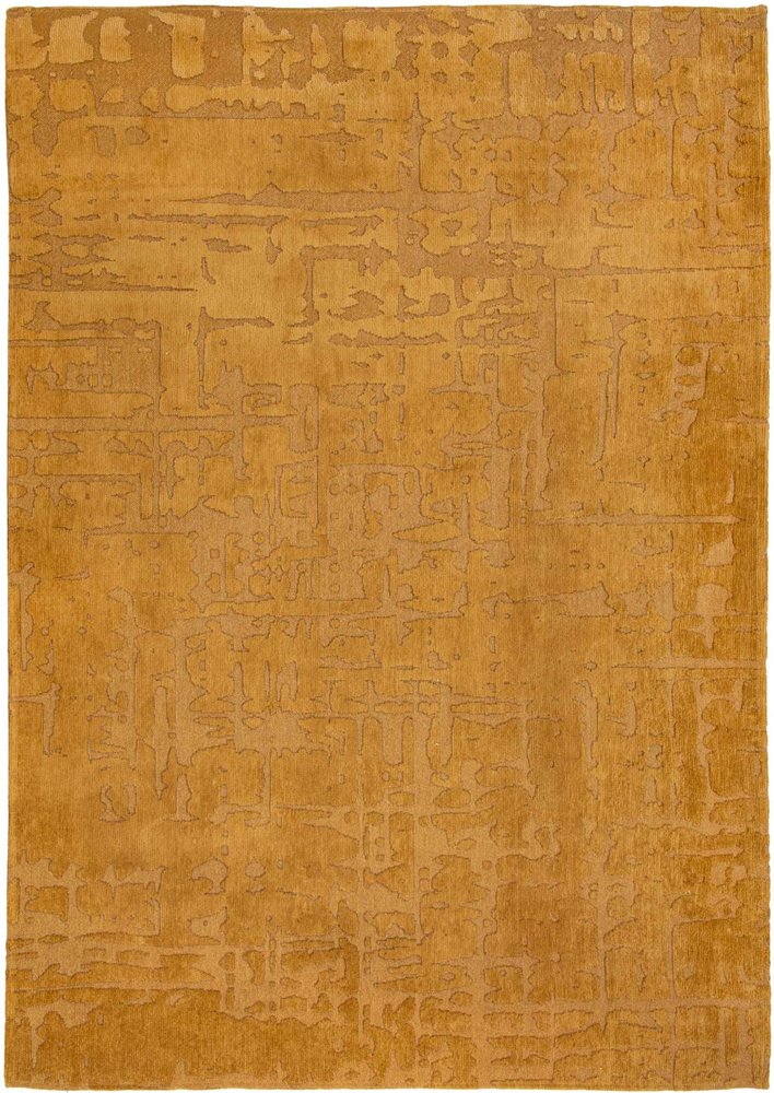 9' X 13' Yellow Abstract Non Skid Area Rug - 108" H x 144" W x 0.2" D