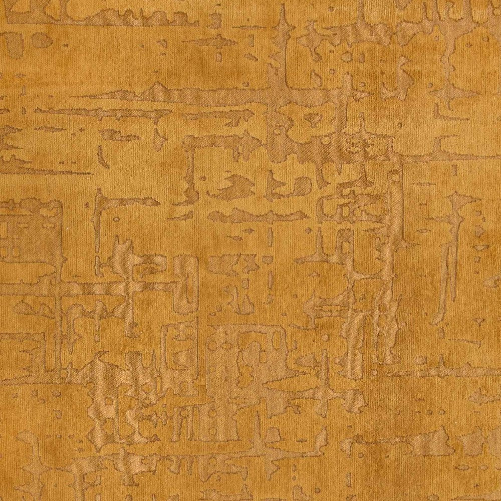 9' X 13' Yellow Abstract Non Skid Area Rug - 108" H x 144" W x 0.2" D
