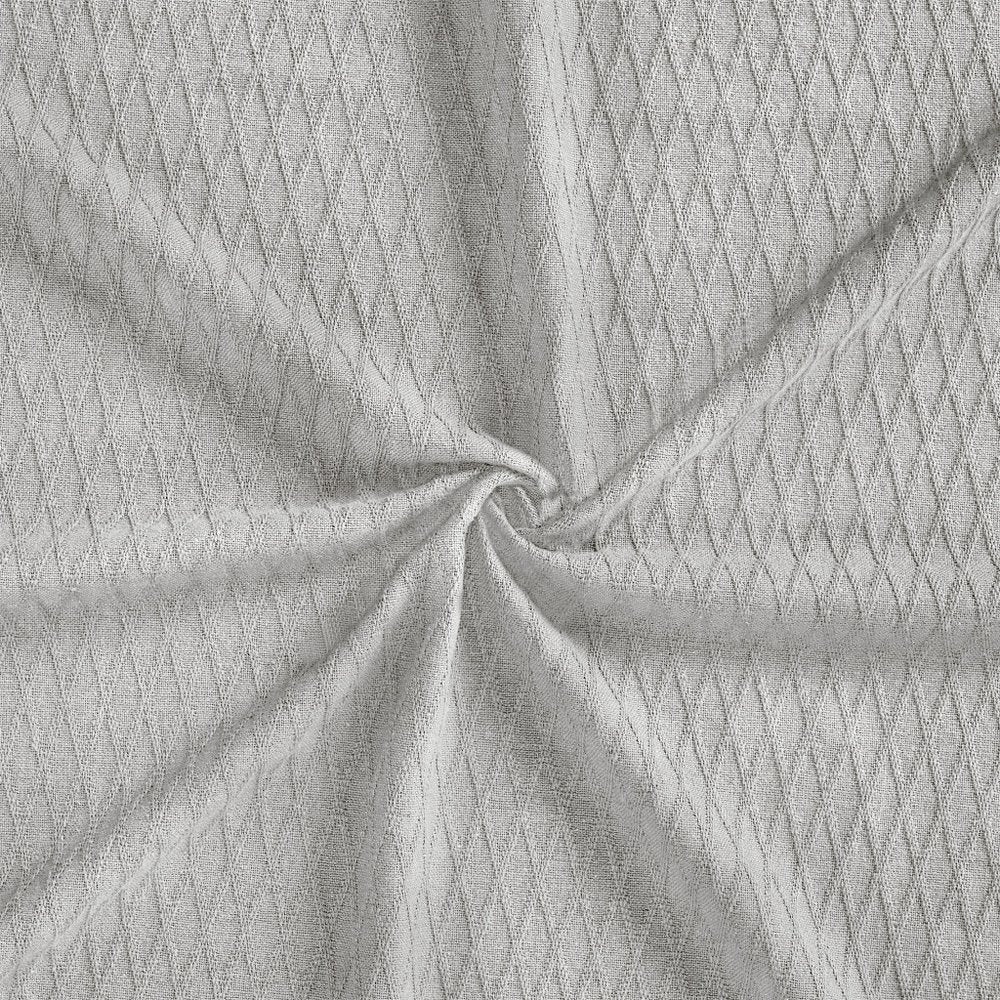 Twin Platinum Cotton Cable Knit Blanket