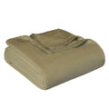 Twin Sage Cotton Woven Chevron Blanket on a white background