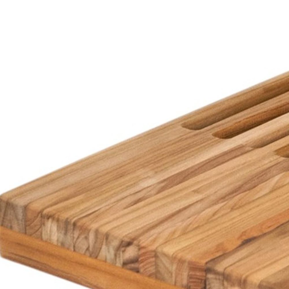 30" Brown Wall Mount Teak Rectangular Shower Bench - 2.00" H x 30.00" W x 13.00" D. Shower bench isolated on a plain white background, showing a brown teak surface.
