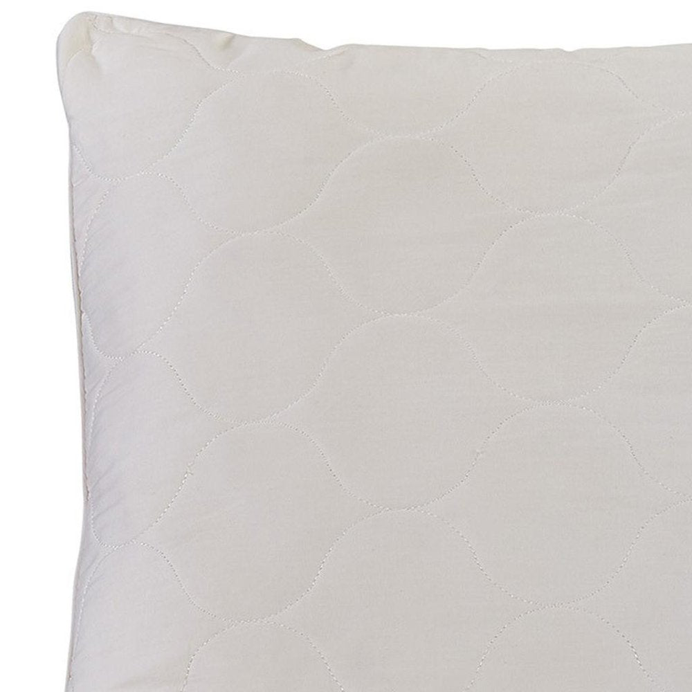 Cotton Wool Hypoallergenic King Size Bed Pillow close-up detail
