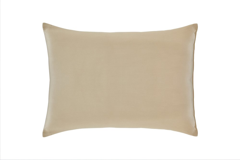 Cotton Wool Medium Hypoallergenic Standard Size Bed Pillow on a white background
