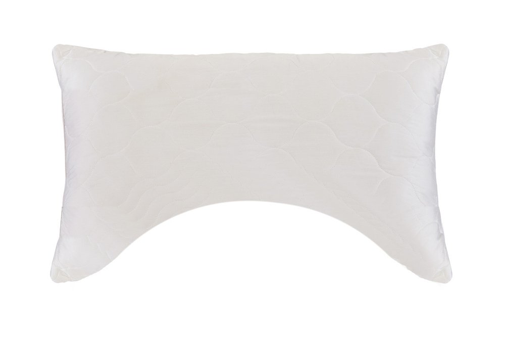 Cotton Latex Foam And Wool Hypoallergenic Ergonomic Standard Size Bed Pillow on a white background