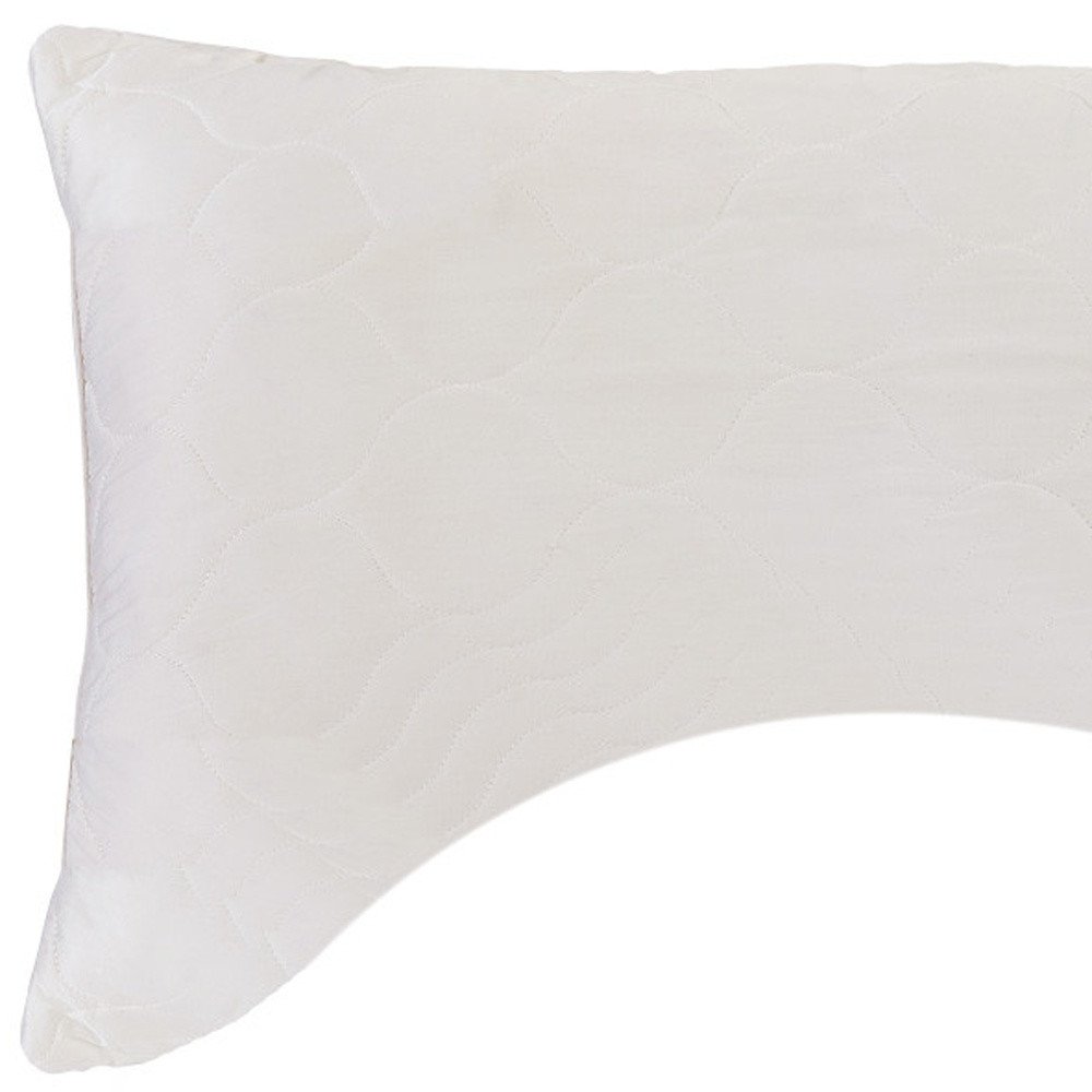 Cotton Latex Foam And Wool Hypoallergenic Ergonomic Standard Size Bed Pillow on a white background