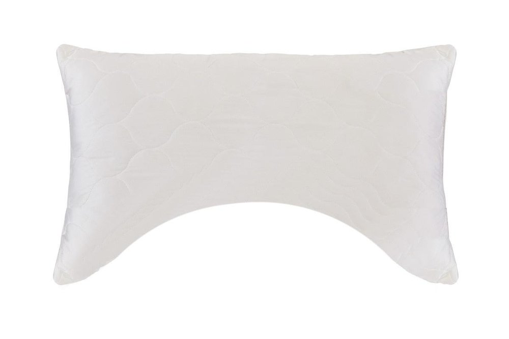 Cotton Latex Foam And Wool Hypoallergenic Ergonomic Standard Size Bed Pillow on a white background