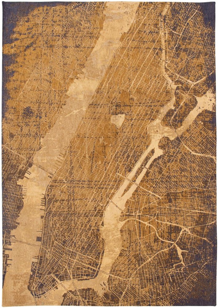 9' X 13' Yellow Abstract Non Skid Area Rug - 108" H x 144" W x 0.12" D