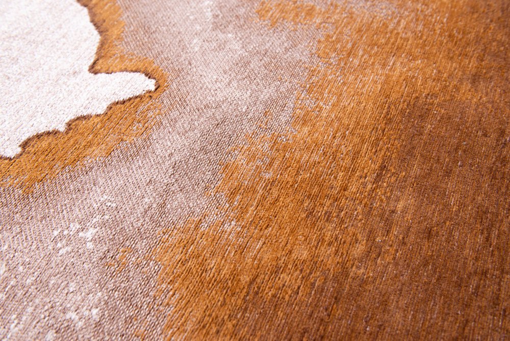 9' X 13' Yellow and Brown Abstract Non Skid Area Rug - SKU 551791