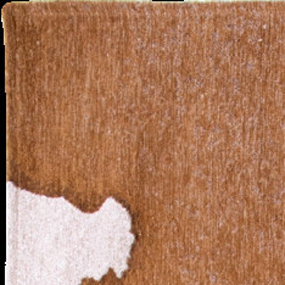 9' X 13' Yellow and Brown Abstract Non Skid Area Rug - SKU 551791