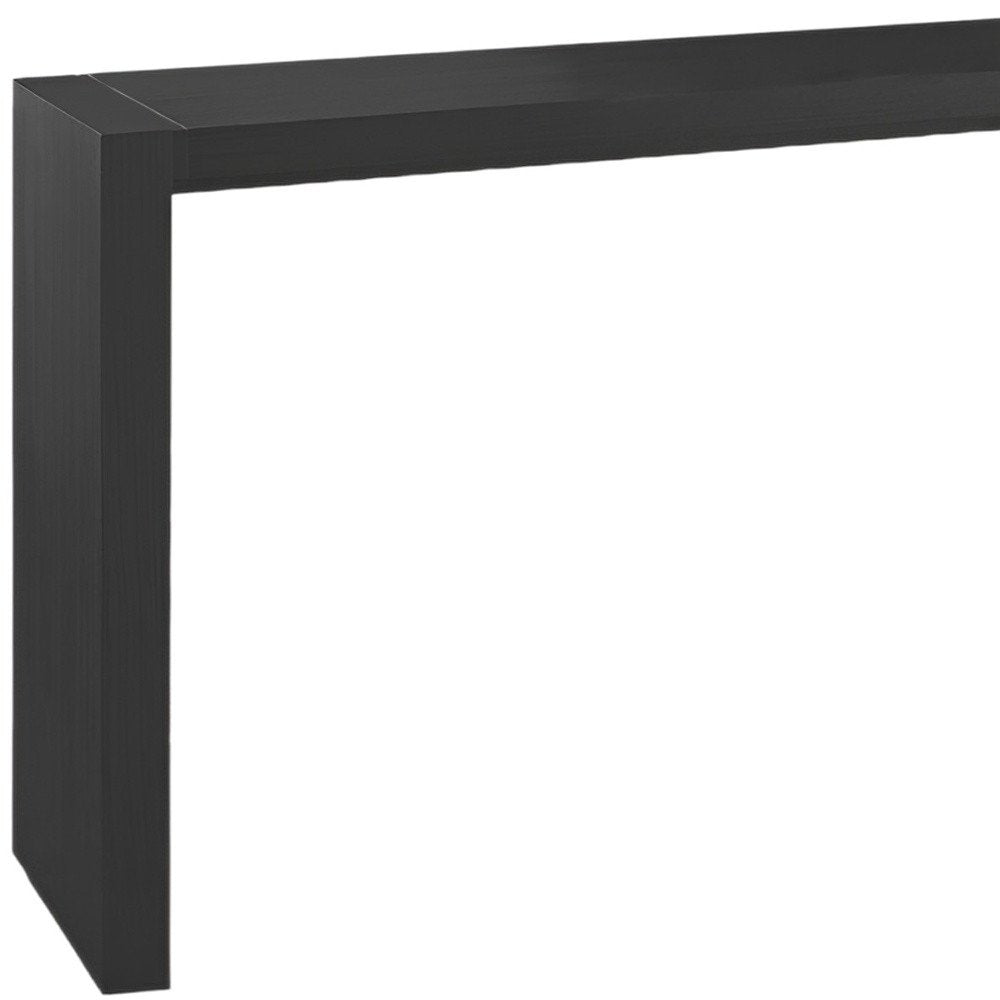 60" Espresso Wood Rectangular Bar Height Bar Table