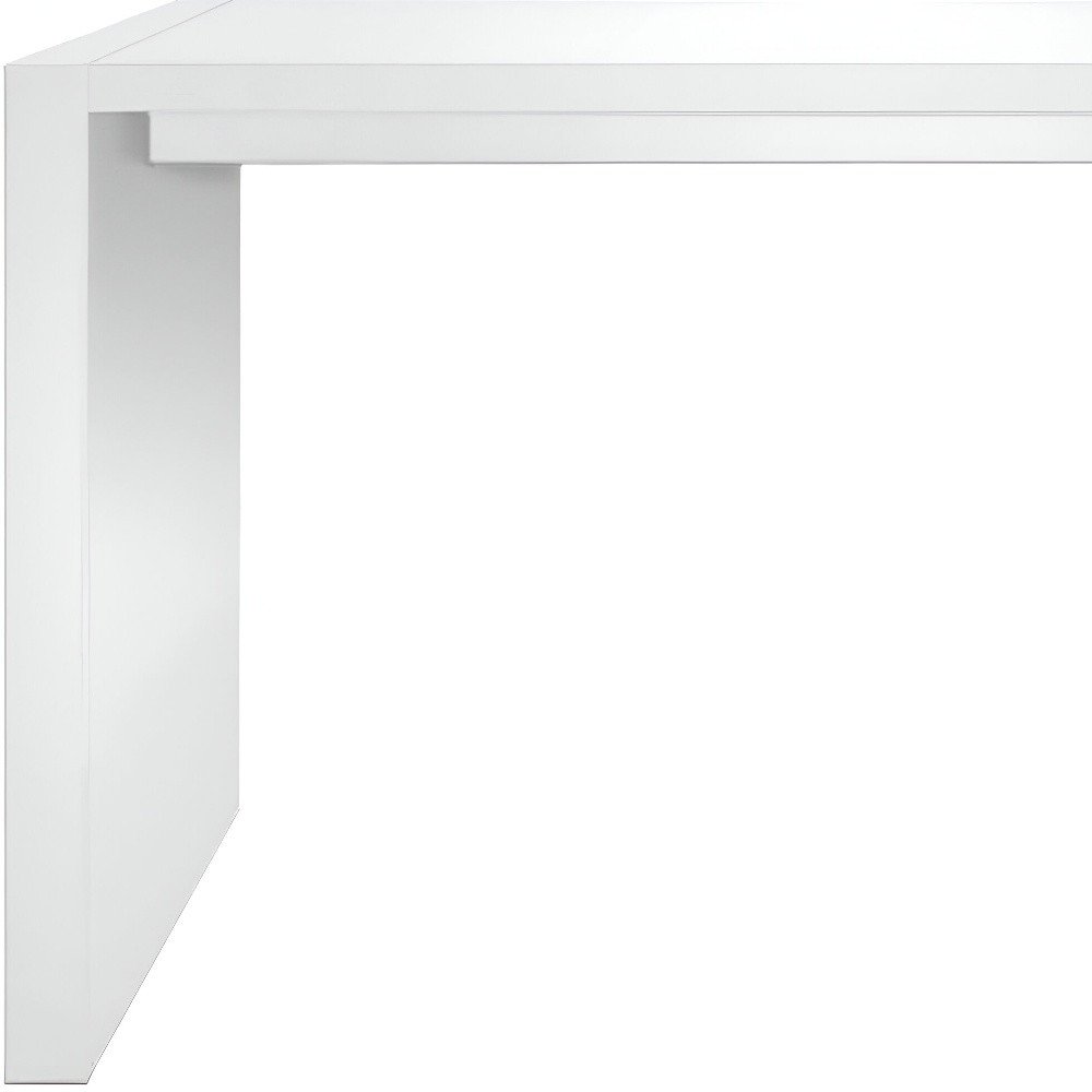 60" White Wood Rectangular Bar Height Bar Table
