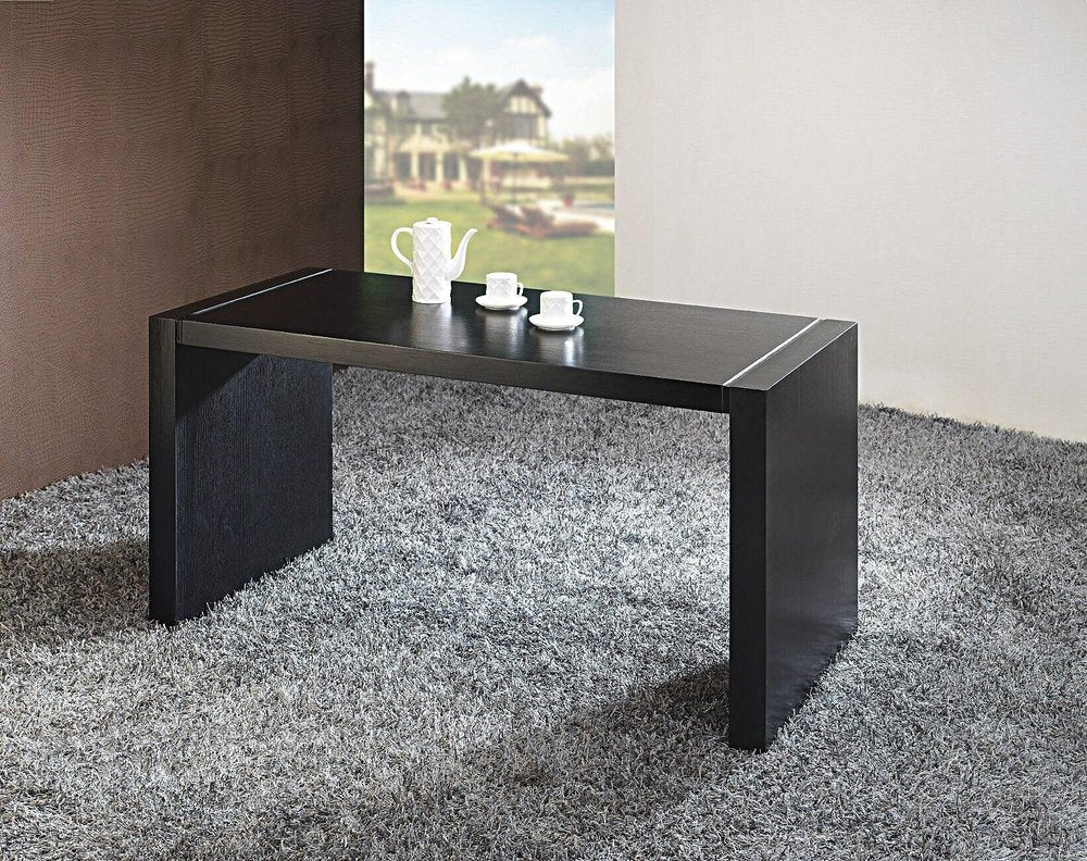 62" Espresso Solid Wood Computer Desk