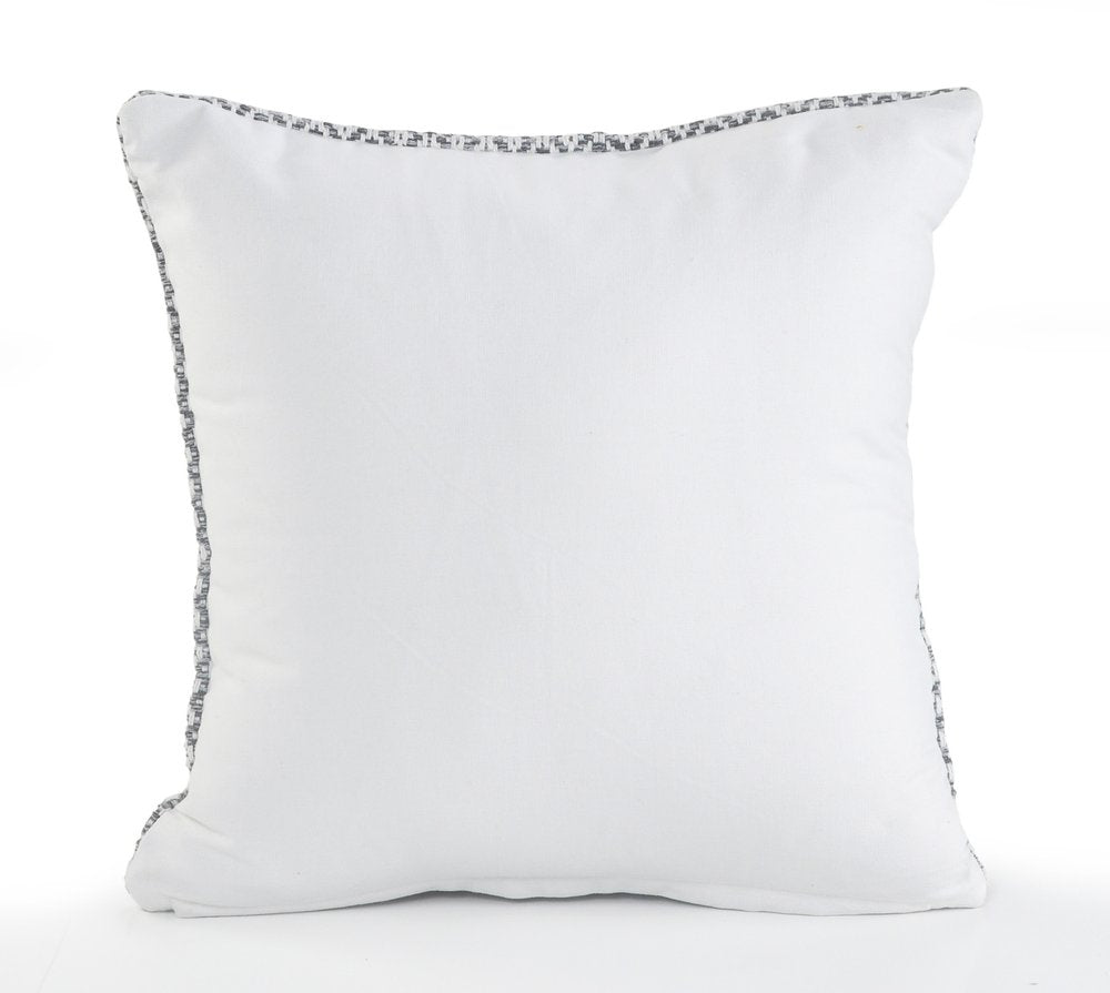 Set of Two Gray Chevron Cotton Throw Pillow on a white background
