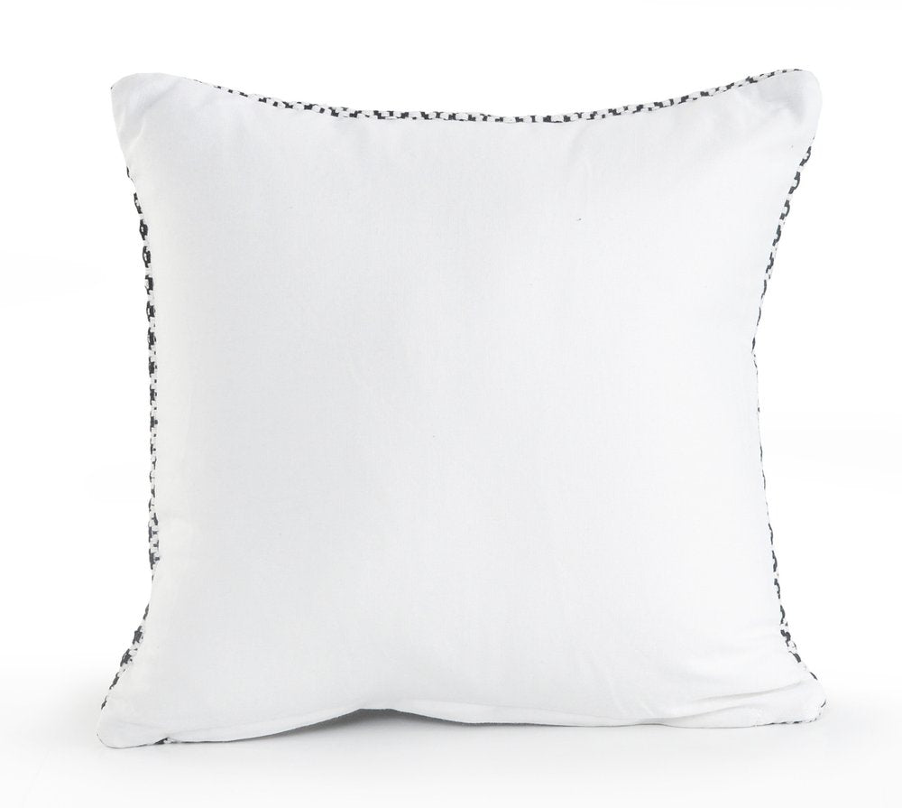 Set of Two Gray Chevron Cotton Throw Pillow - Gray