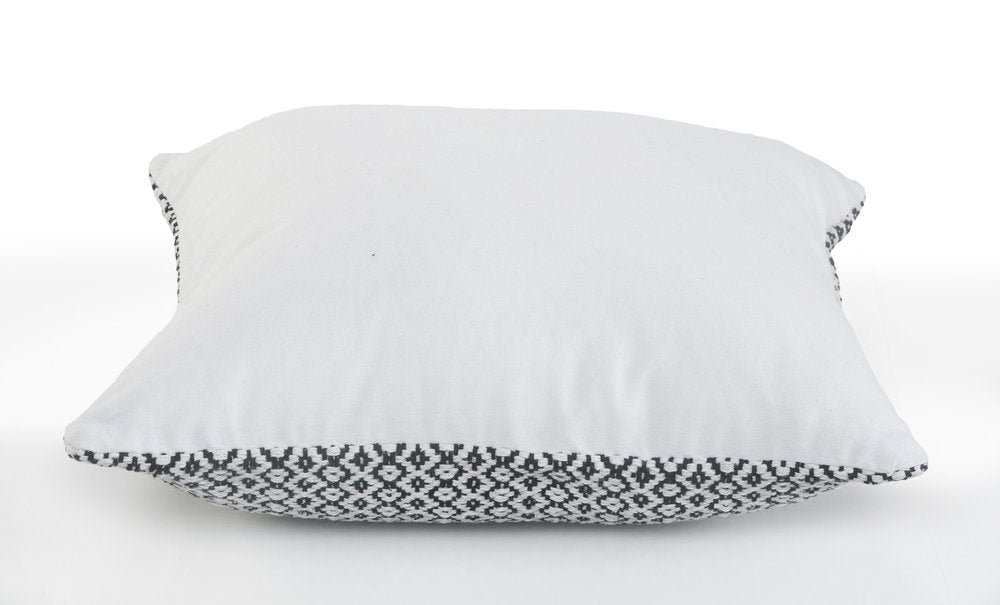 Set of Two Gray Chevron Cotton Throw Pillow on a white background