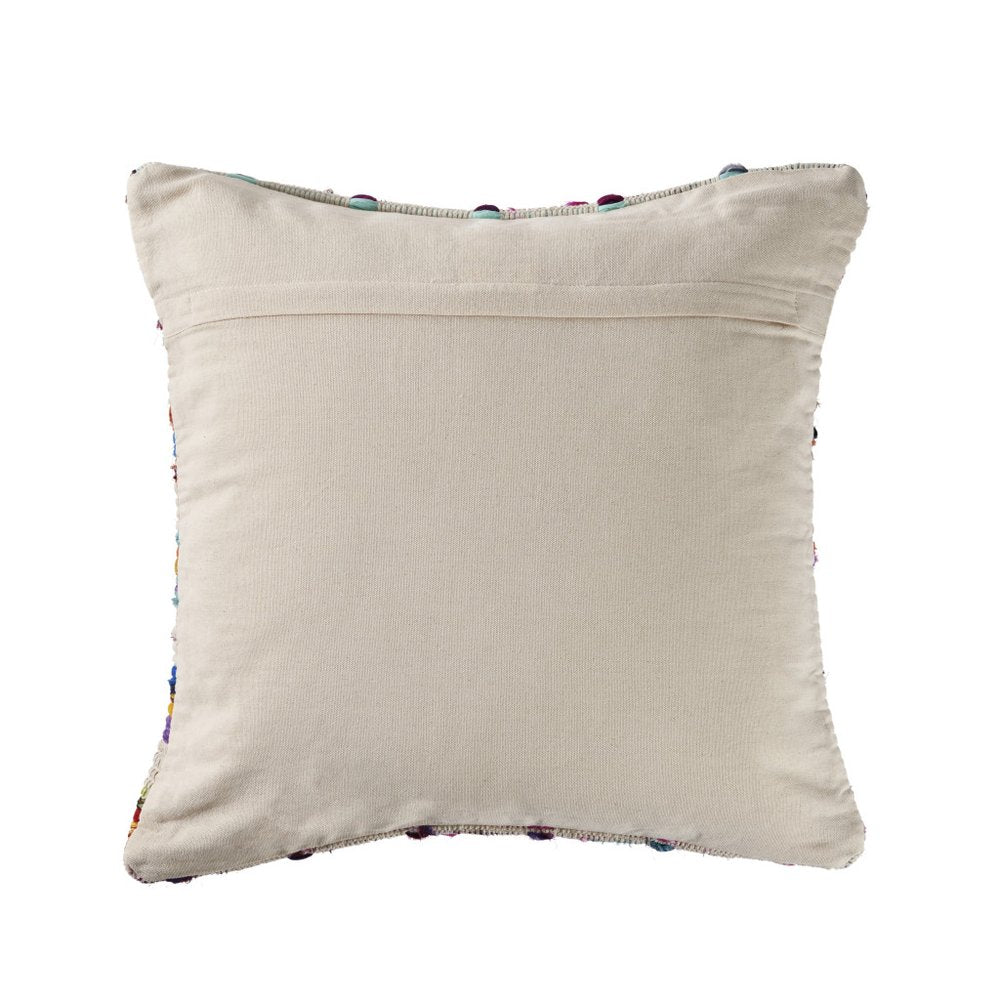 Set of Two Brown Eclectic Cotton Throw Pillow on a white background