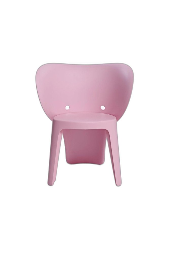 Set Of Four Pink Heavy Duty Plastic Juvenile Chairs - 21.9" H x 15.7" W x 18.9" D