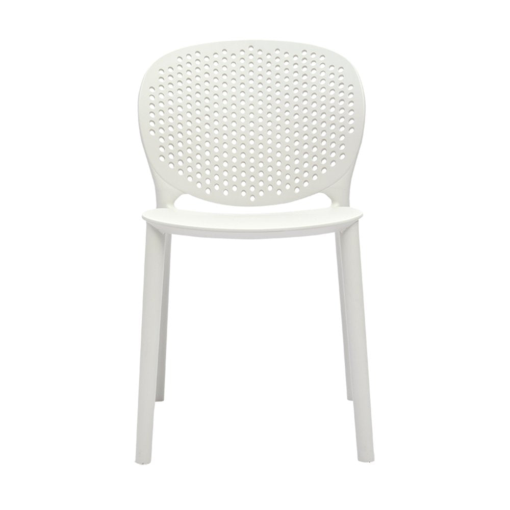 Set Of Four White Heavy Duty Plastic Juvenile Chairs - 23" H x 14" W x 16" D