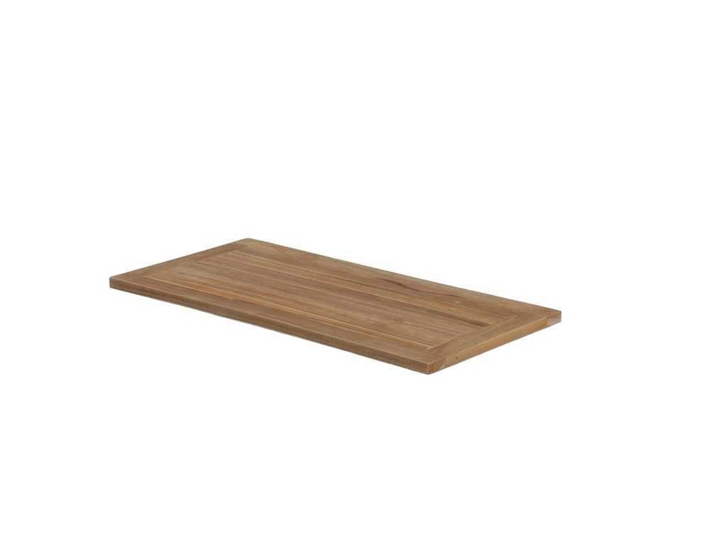 Natural Teak 39" Shower Mat on a white background