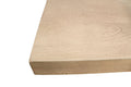 96" Natural and Brown Solid Wood Pedestal Base Dining Table on a white background