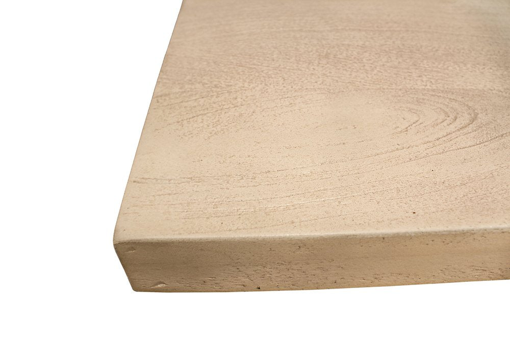 96" Natural and Brown Solid Wood Pedestal Base Dining Table on a white background