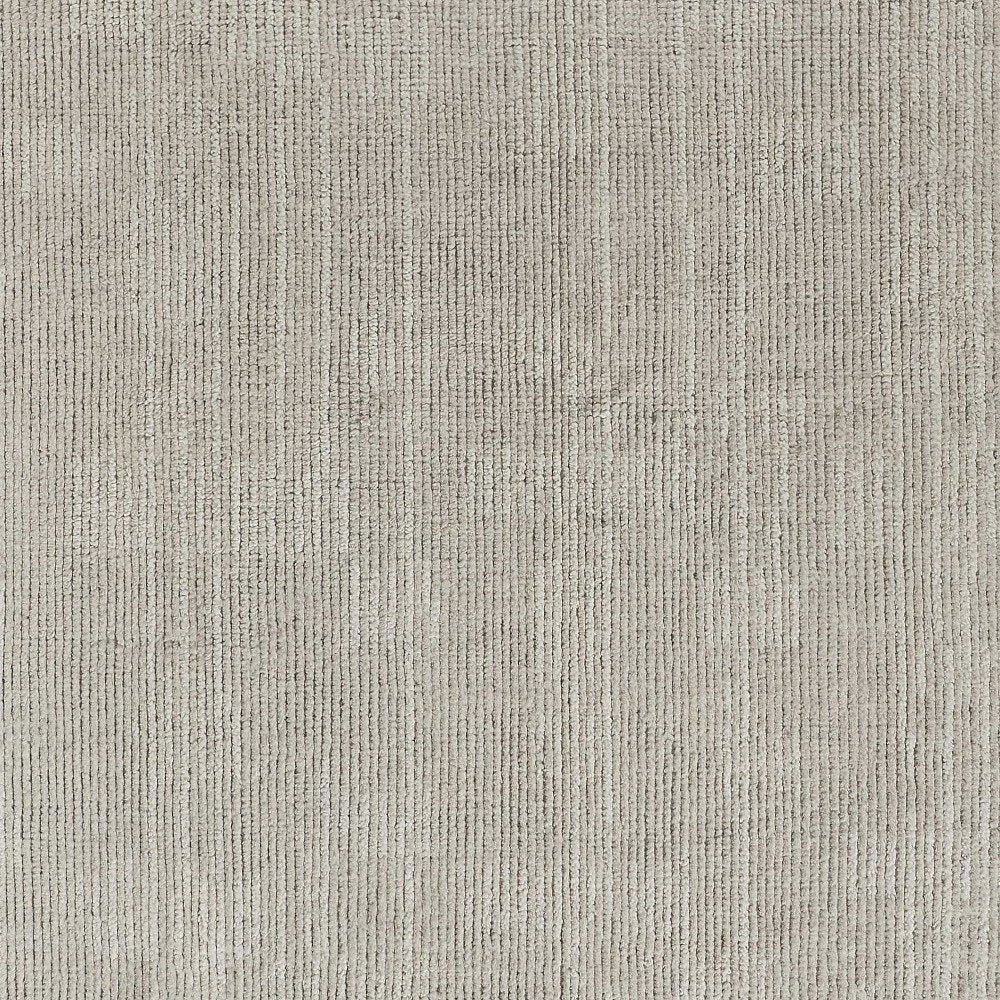 9' X 13' Tan and Ivory Wool Hand Knotted Area Rug on a white background