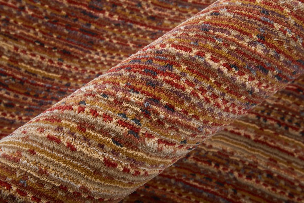 9' X 13' Tan and Brown Power Loom Area Rug
