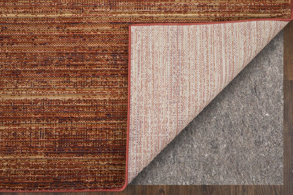 9' X 13' Tan and Brown Power Loom Area Rug