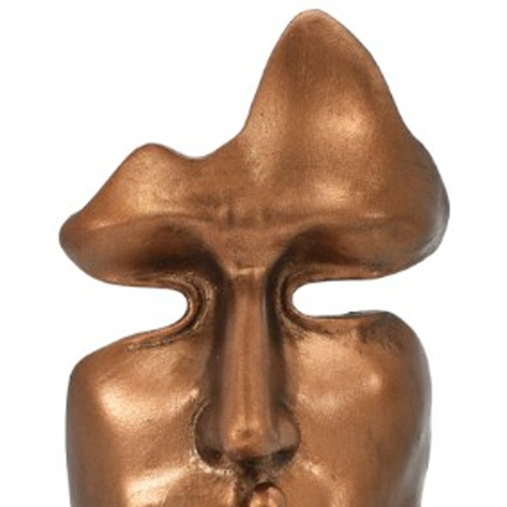 8" Bronze Resin Tabletop Sculpture on a white background
