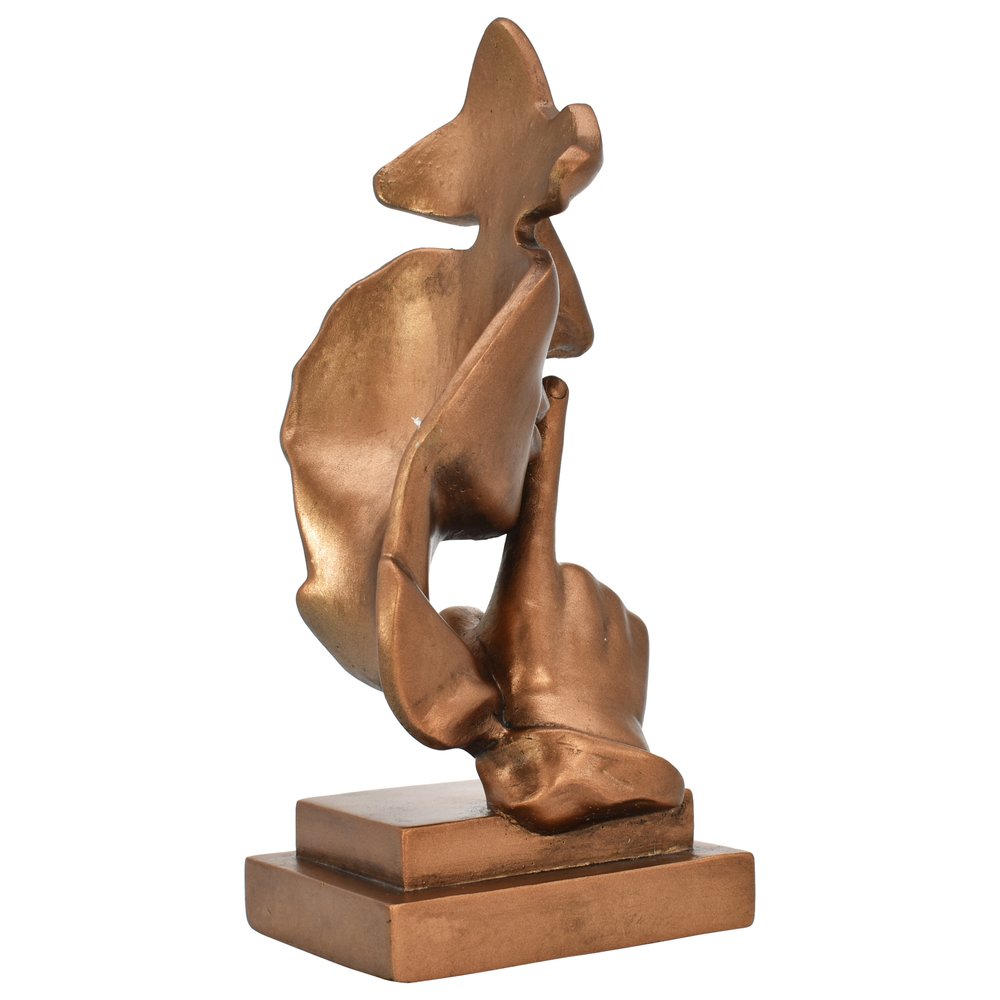 8" Bronze Resin Tabletop Sculpture on a white background