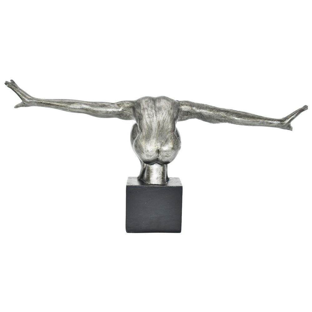 4" Pewter Resin Man Tabletop Sculpture