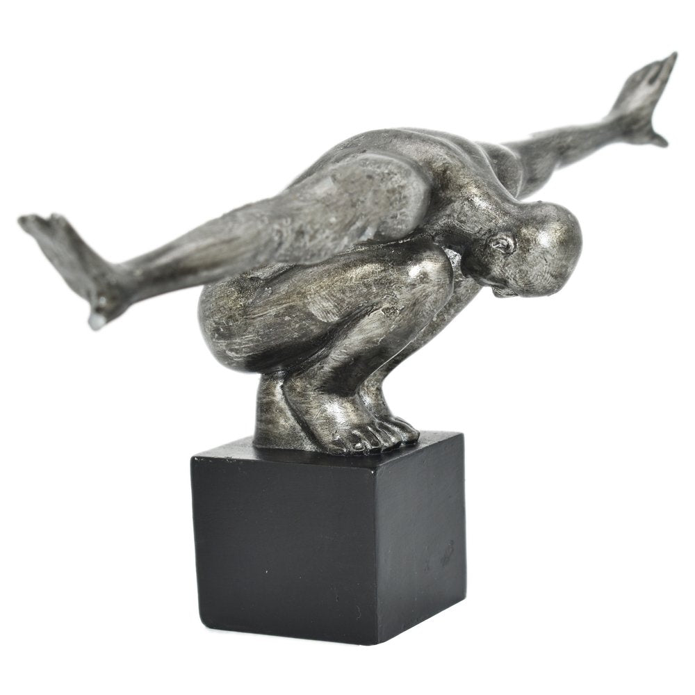 4" Pewter Resin Man Tabletop Sculpture