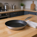 12" Black And Silver Stainless Steel Frying Pan