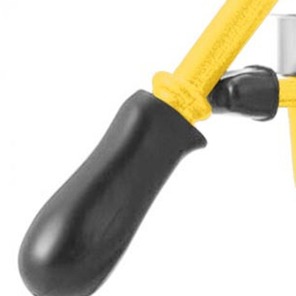7" Yellow Black And Silver Stainless Steel Manual Juicer