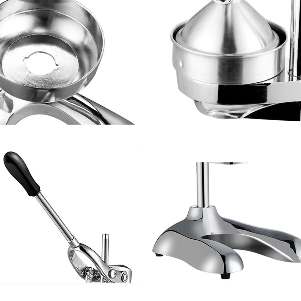 7" Silver Stainless Steel Manual Juicer
