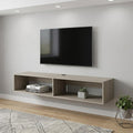 59" Beige Floating Mount TV Stand