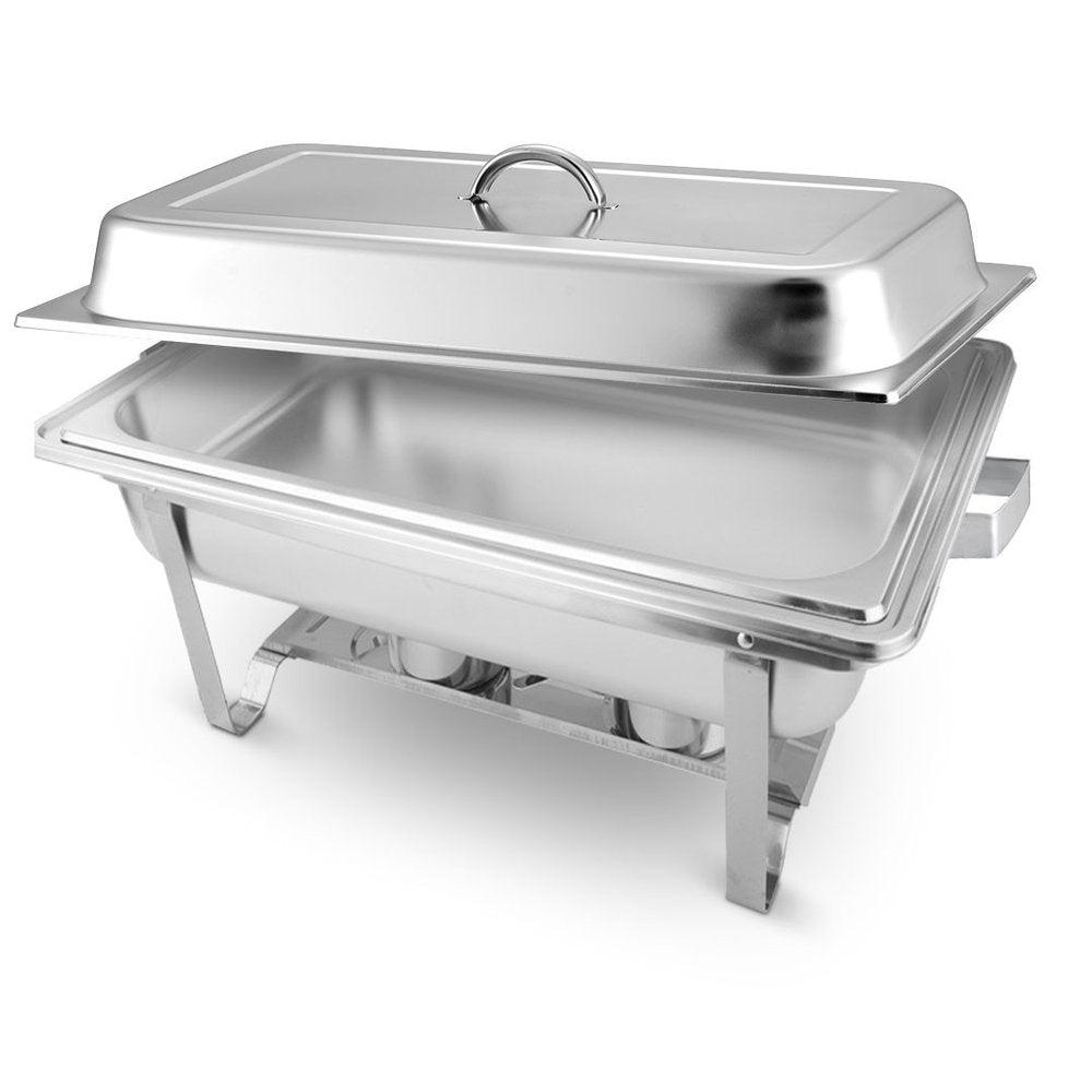 9" Silver Stainless Steel Chafing Dish With Stand - SKU 569489
