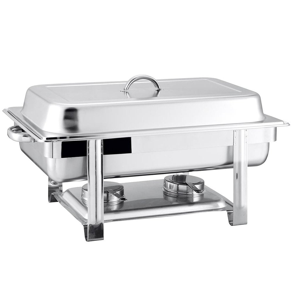 9" Silver Stainless Steel Chafing Dish With Stand - SKU 569494