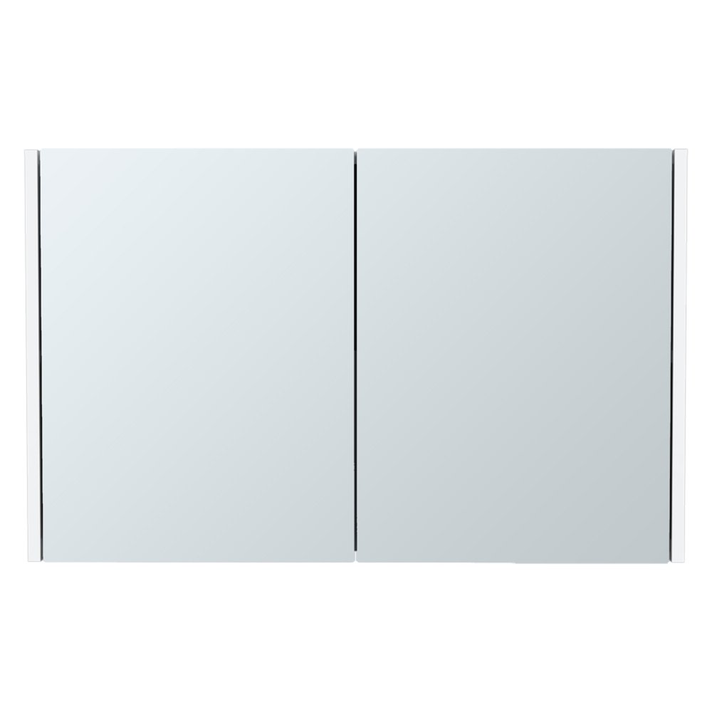 32" White Wood Wall Mounted Double Door Medicine Cabinet