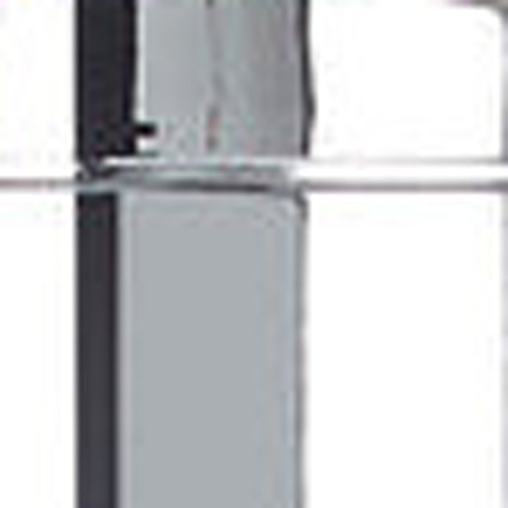 Silver Heavy Duty Plastic Two Chamber Wall Mount Soap Dispenser on a white background