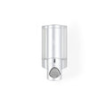 Gray Heavy Duty Plastic Wall Mount Soap Dispenser on a white background