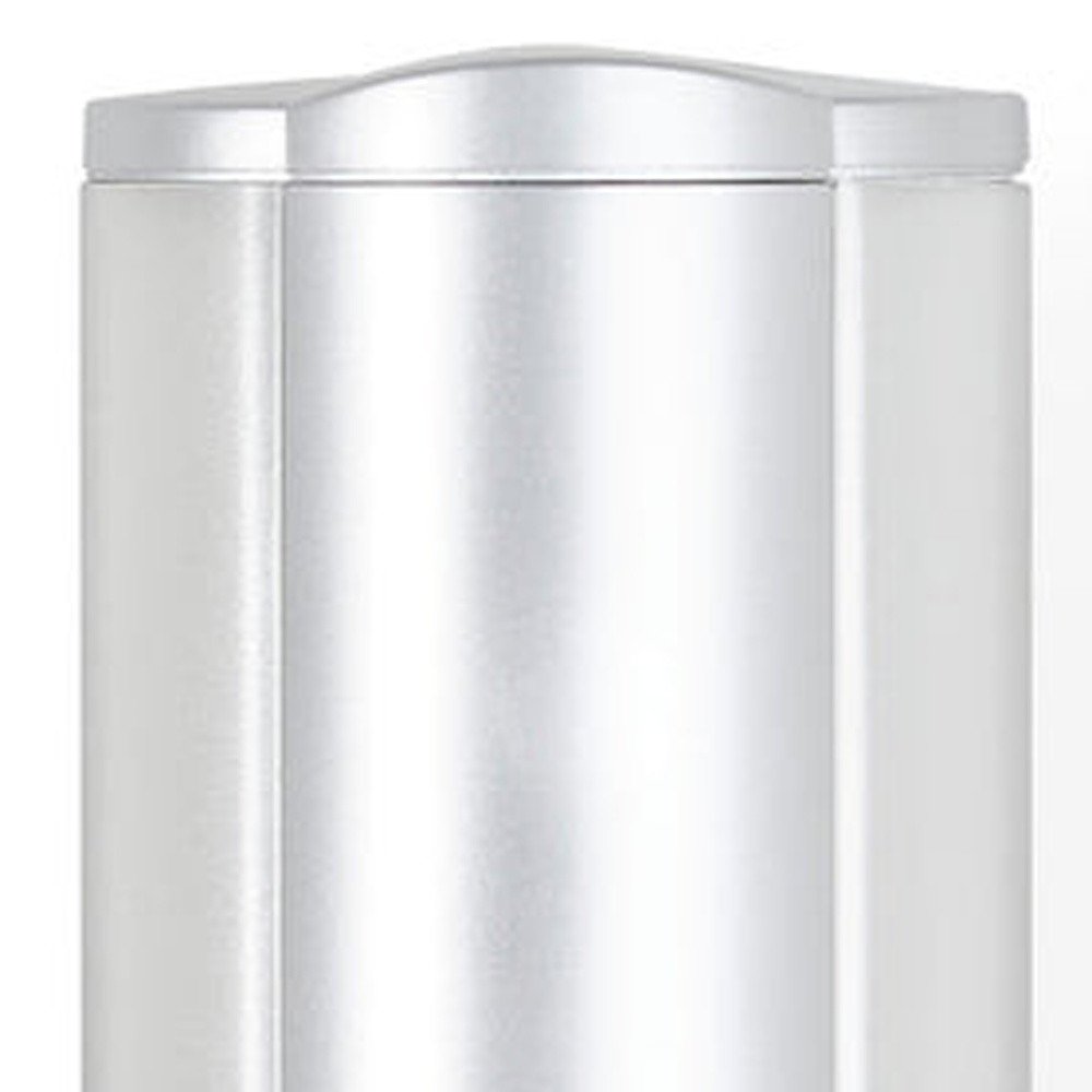 Gray Heavy Duty Plastic Wall Mount Soap Dispenser on a white background