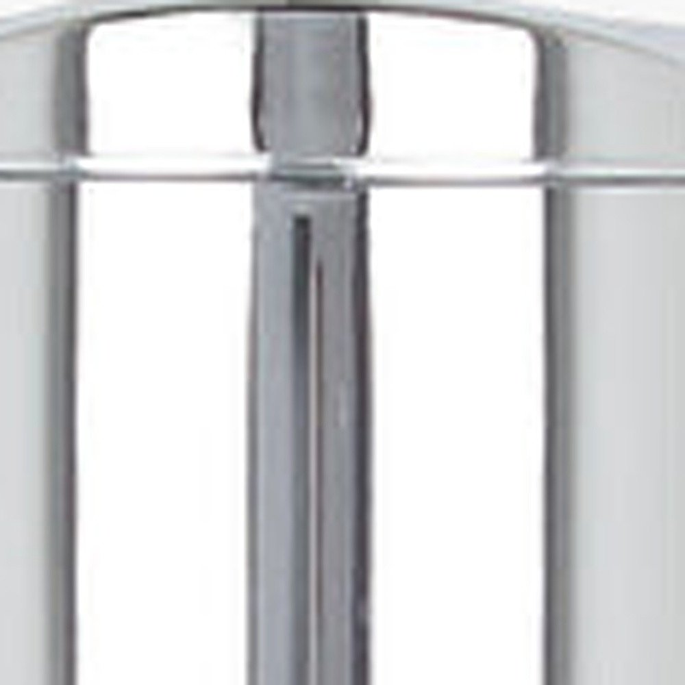Silver Heavy Duty Plastic Wall Mount Soap Dispenser on a white background
