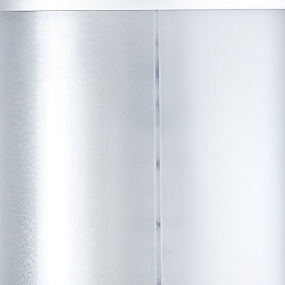 Gray Heavy Duty Plastic Two Chamber Wall Mount Soap Dispenser on a white background