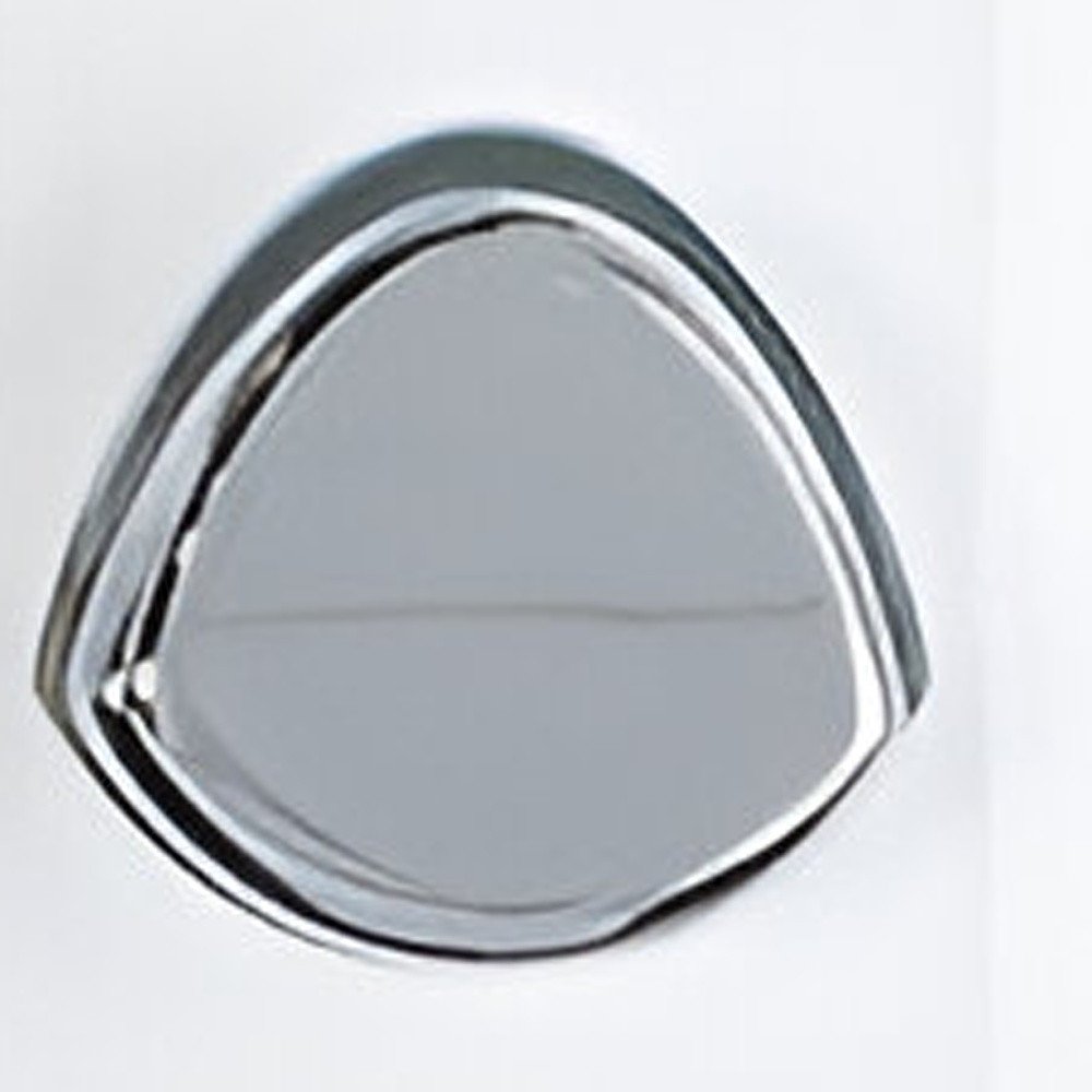 White Heavy Duty Plastic Three Chamber Wall Mount Soap Dispenser on a white background