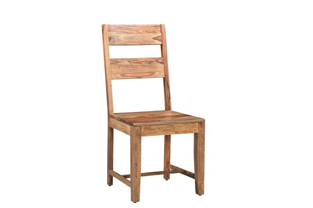 Seven Piece Brown Solid Wood Dining Set with Six Chairs - 30" H x 75" W x 38" D