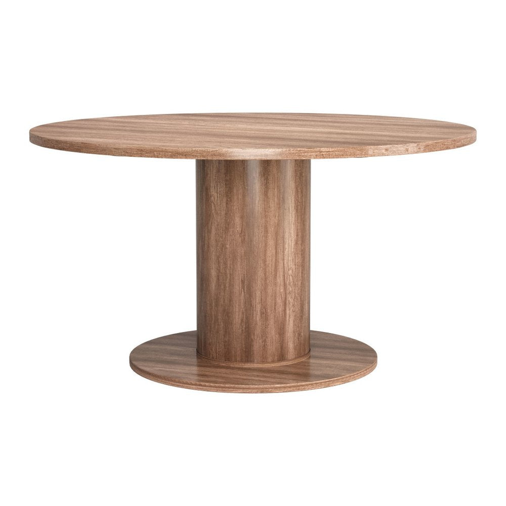 54" Natural And Black Round Convertible Game Table. Game table isolated on a plain white background, in a black finish.