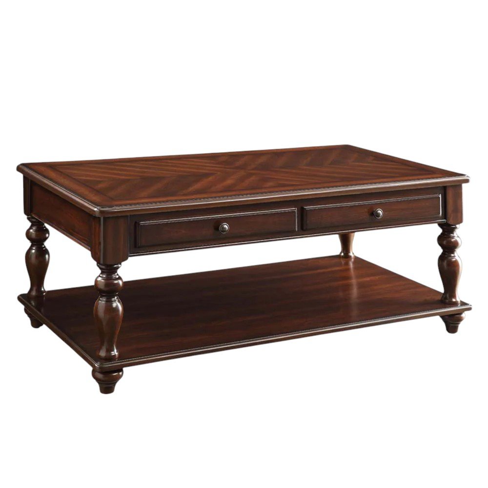 48" Walnut Wood Lift Top Coffee Table