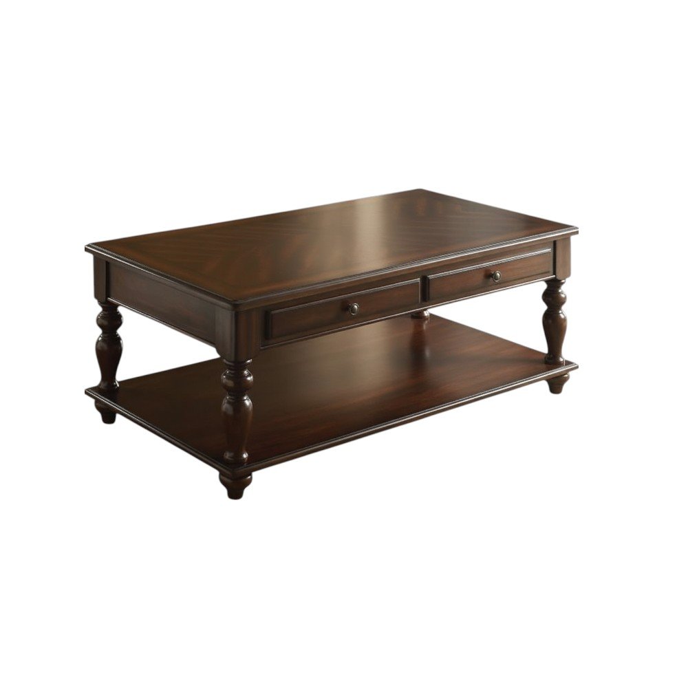 48" Walnut Wood Lift Top Coffee Table
