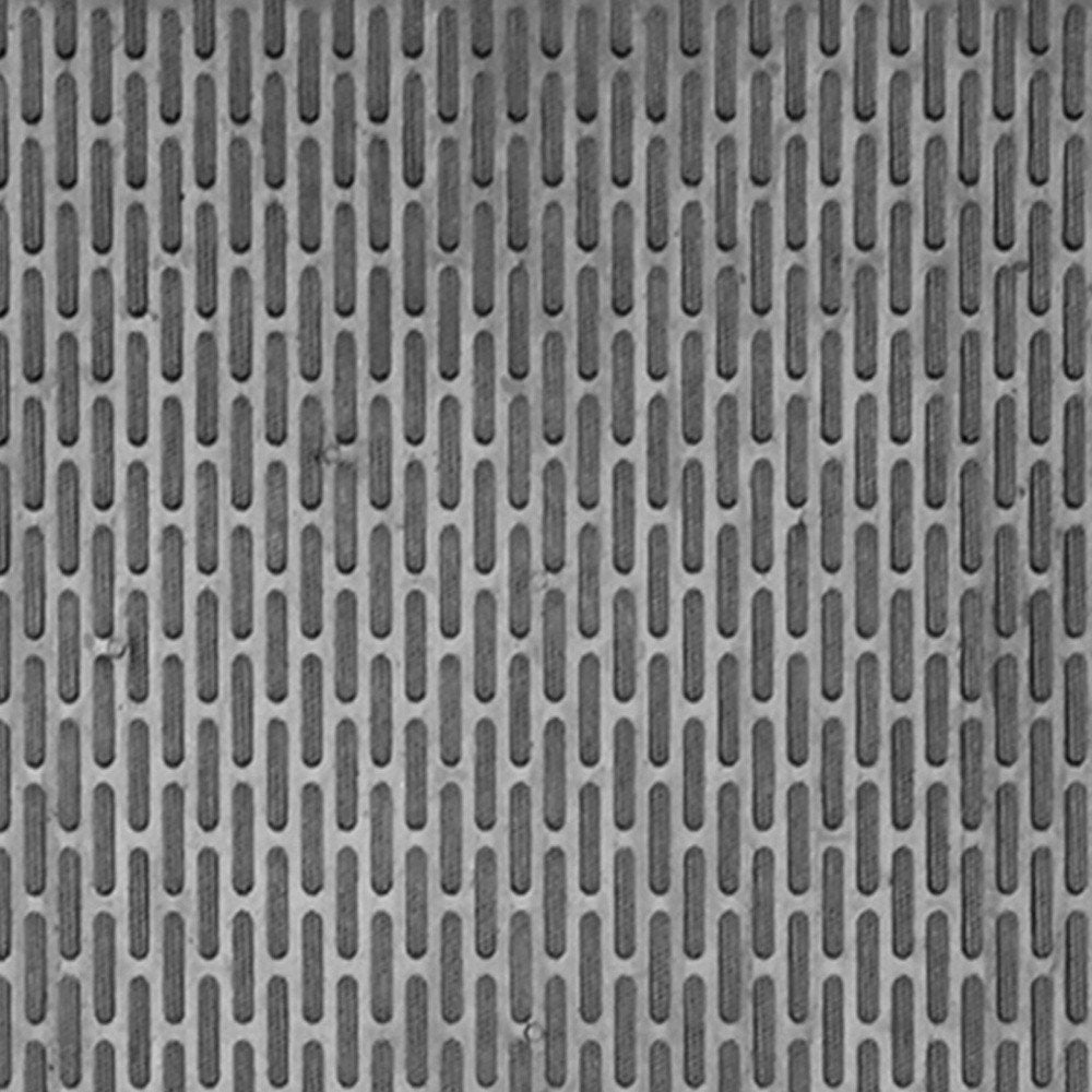 Close-up of 36" X 59" Black Rubber Outdoor Door Mat showing the black texture.